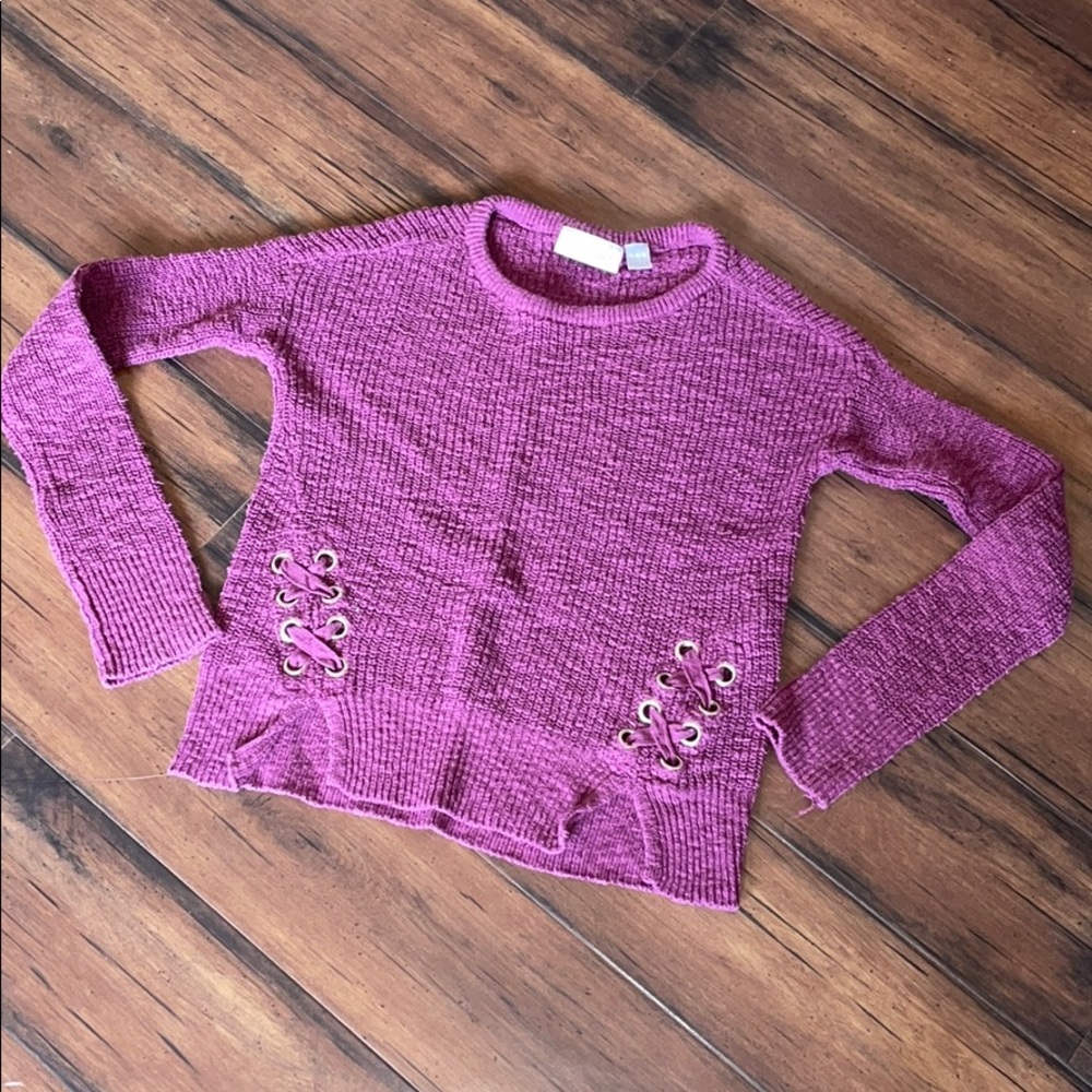 The children’s‎ Place purple sweater size small 5/6